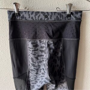 Rare Lululemon Just Breathe Cheetah Leopard Mesh Yoga Pant Leggings Womens